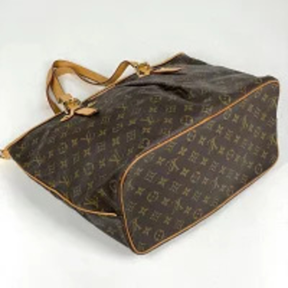 Louis Vuitton 2way Tote Palermo Monogram Brown Bag Shoulder Brown